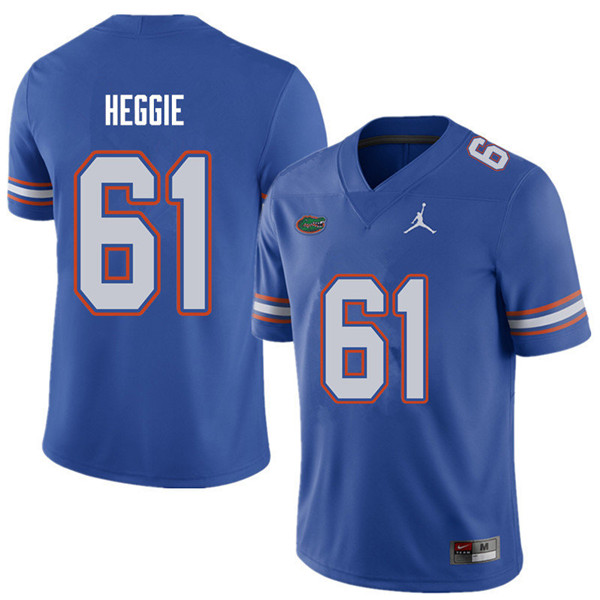 Jordan Brand Men #61 Brett Heggie Florida Gators College Football Jerseys Sale-Royal